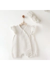 Andywawa AC26642 Baby Chic Tulum Takım Ekru