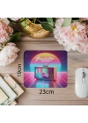 Antenli Eski Televizyon Tasarımlı Mouse Pad - 19x23 cm 2 mm Dikdörtgen İthal Baskılı Mouse Pad