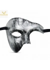 Antik Eskitme Gümüş Erkek Parti Maskesi Yarım Yüz