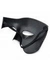 Antik Eskitme Gümüş Erkek Yarım Maske - Phantom & Balo Maskesi