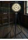 ® Antik Görünümlü Eskitme Tripod Ayaklı Saat
