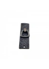 Antika Tarz Dekoratif Pirinç Dik Dövme Mobilya Kulbu - 90x31 Mm, Oksit