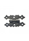 Antika Tarz Dekoratif Pirinç Yıldız Menteşe - 63x36 Mm, Oksit
