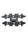 Antika Tarz Dekoratif Pirinç Yıldız Menteşe - 84x44 Mm, Oksit