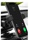 Araç Havalandırmasına Takılan Dönebilen Güçlü Telefon Tutucu HR11