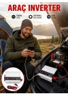 Araç İçi Elektrik Dönüştürücü 500W Priz İnvertör
