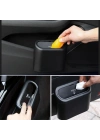 ®  Araç İçi Takılarak Sabitlenebilen Mini Kapaklı Çöp Kovası