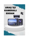 Araç Kamerası - 3 Kameralı Wifi Ön , İç Ve Arka Full Hd Dvr Araç İçi Ekranlı Kamera
