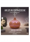 ® Aroma Difüzör Gece Işığı 7 Led DESENLİ Nemlendirici Kumandalı Buhar Makinesi 550 ml