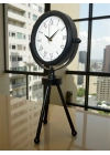 ® Asalet Siyah Üç Ayaklı Metal Masa Saati
