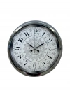 ® Asil Motif Krom 40 Cm Metal Duvar Saati