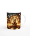 Aslan Burcu Baskılı Kahve Kupası - Galaktik Taht Odası Temalı Vs3