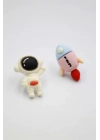Astronot Hamur Küpe - ÇOK RENKLİ
