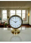 ® Aura Gold Modern 25 x 20 Cm Metal Masa Saati