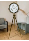 Aura Gold Tripod Ayaklı Dekoratif Saat