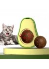 Avokado Dönen Kedi Nanesi Cat Oyun Topu Doğal Kedi Oyuncağı