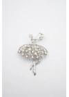 Balerin Broş - Gümüş