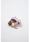 Balık Broş - Mor