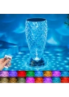®  Balık Süzgeç Model USB Şarjlı Kumandalı 16Farklı Işık Modlu Masa Üstü Kristal Akrilik Led