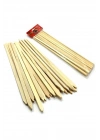 Bambu Adana Kebap Şişi Ahşap 25 Adet Yassı Çöp Şiş Kebap Şişi 30 cm