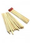 Bambu Adana Kebap Şişi Ahşap 25 Adet Yassı Çöp Şiş Kebap Şişi 30 cm