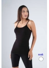 Bambu Kadın Askılı Atlet Beyaz