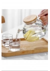 Bambu Kapaklı Borosilikat Cam Demlik 1000ml Royaleks-CM-2000