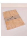 Bambu Metal Saplı Ekmek Kesme Tahtası22x32