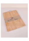 Bambu Metal Saplı Ekmek Kesme Tahtası22x32