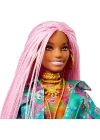 Barbie Extra Pembe Örgü Saçlı Bebek No:10 - GRN27-GXF09