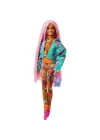 Barbie Extra Pembe Örgü Saçlı Bebek No:10 - GRN27-GXF09