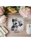 Baş Eğmiş Sevimli Yavru Köpek Mousepad - 19x23 cm 2 mm Dikdörtgen İthal Baskılı Mouse Pad