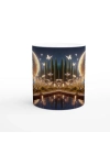 Başak Burcu Baskılı Kahve Kupası - Ay ışığında Zodyak Bahçesi Vs2