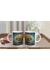 Başak Burcu Baskılı Kahve Kupası - Zamanın Çarkları Astroloji Mekanizması Vs2