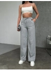 Basic İki İplik Eşofman Pantolon - Gri