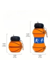 Basketbol Topu Tasarımlı Akordiyon Su Şişesi