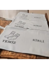Baskılı Kirli-Temiz Seyahat (Çorap) Torbası