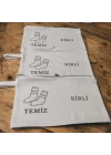 Baskılı Kirli-Temiz Seyahat (Çorap) Torbası