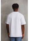 Baskılı Oversize T-Shirt - Beyaz -