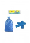 Battal Boy Çöp Torbası 75 x 90 cm 10 Lu Rulo x 1 Paket = 10 Adet (Mavi)