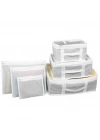 Bavul İçi Düzenleyici Valiz  Organizer 6 Lı Set - Çizgili