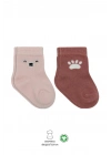 Bear Penye Soket Çorap 2Li BS10116 Pembe(ADET FİYATIDIR)