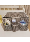 Bebek Beşik Başucu Düzenleyici Kapaklı 5 Bölmeli Organizer