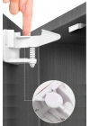 ®  Bebek Çocuk Güvenliği Korumalı Yapışkan Çekmece ve Dolap İçin Tutucu Gizli Güvenlik Kilidi