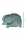 ®  Bebek ve Çocuk için Sevimli Fil Model Desenli Yemek Bebek Mama Kabı Bölmeli Tabak