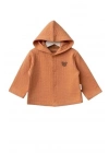 Bebitof Kapüşonlu Bebek Hırka 80153 Kiremit
