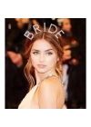 Bekarlığa Veda Kristal Taşlı Gümüş Bride Tacı