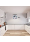 Beyaz Chef Smile 36 Cm Duvar Saati