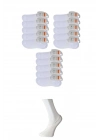 Beyaz Erkek Babet Çorap 15 çift