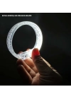 Beyaz-gümüş Led Işıklı Baskı Yapılabilen Pilli Bileklik Bilezik 1,5 Cm Genişlik